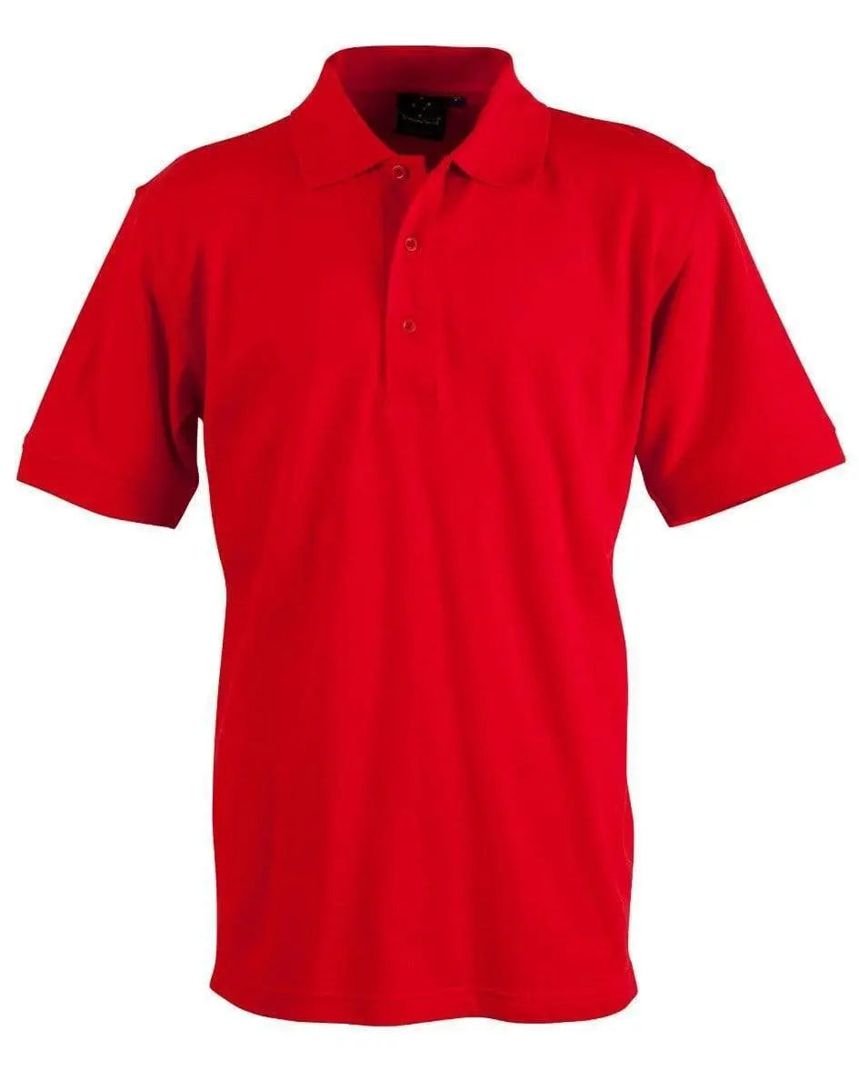 Winning Spirit Darling Harbour Polo Men's Ps55 Casual Wear Winning Spirit Red S